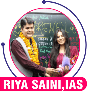 Riya Saini, IAS — Triumph IAS achiever