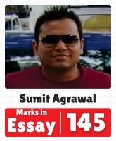 IAS Sumit Agrawal UPSC CSE Essay Optional Highest Marks 145