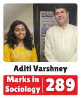 IAS Aditi Varshney UPSC CSE Sociology Optional Highest Marks 289