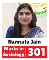 IAS Namrata Jain UPSC CSE Sociology Optional Highest Marks 301